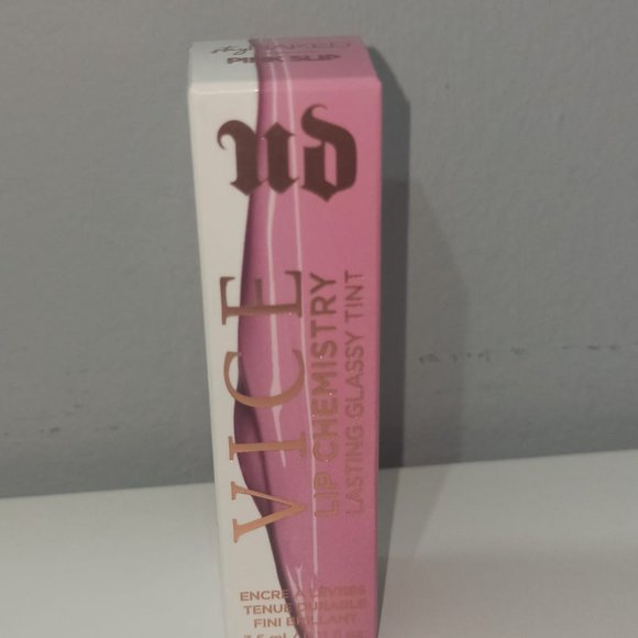 URBAN DECAY VICE LIP CHEMISTRY Lasting Glassy Tint, Pink Slip - Picture 2 of 2